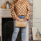 Plus Size Polka Dot Long Sleeve Blouse