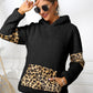 Ivy Lane Sherpa Leopard Long Sleeve Hoodie