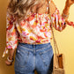 Printed Off Shoulder Blouse