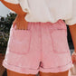 Paperbag Waist Denim Shorts