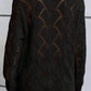 Openwork V-Neck Long Sleeve Sweater