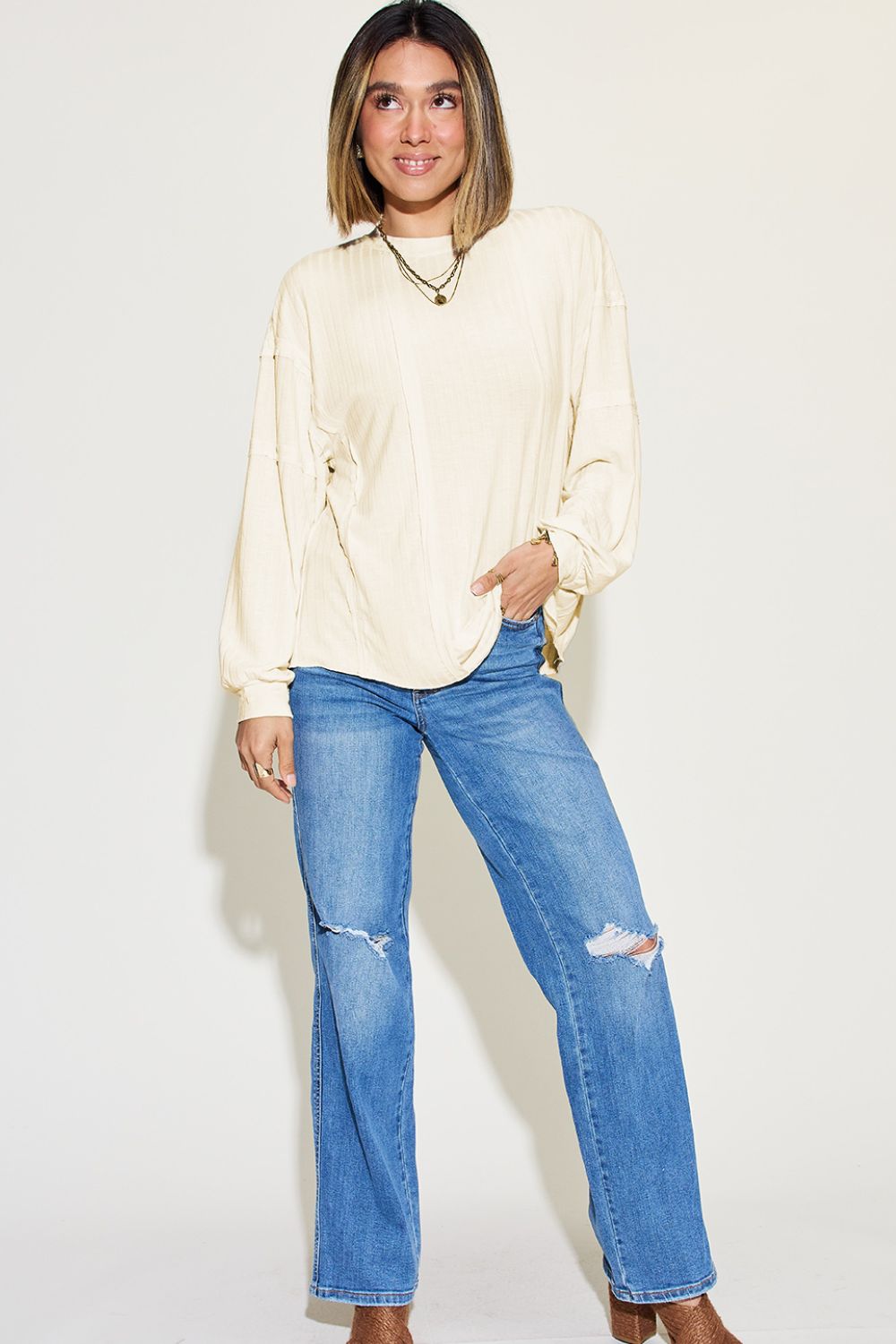 wHiPi. Basics Ribbed Long Sleeve