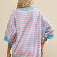 Striped Round Neck Half Sleeve T-Shirt