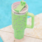 White Leopard Spotted 304 Stainless Double Insulated Cup 40oz