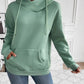 Drawstring Long Sleeve Hoodie with Kangaroo Pocket