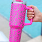 White Leopard Spotted 304 Stainless Double Insulated Cup 40oz