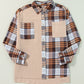 Plaid Button Up Long Sleeve Shacket