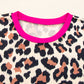 Leopard Round Neck Short Sleeve T-Shirt