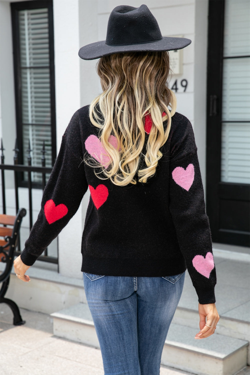 Pink Heart Sweater—All Heart—Valentine's Day Collection