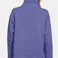 Zenana Turtleneck Half Snap Fleece Sweatshirt