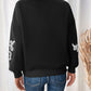 Perfee Heart Round Neck Long Sleeve Sweater