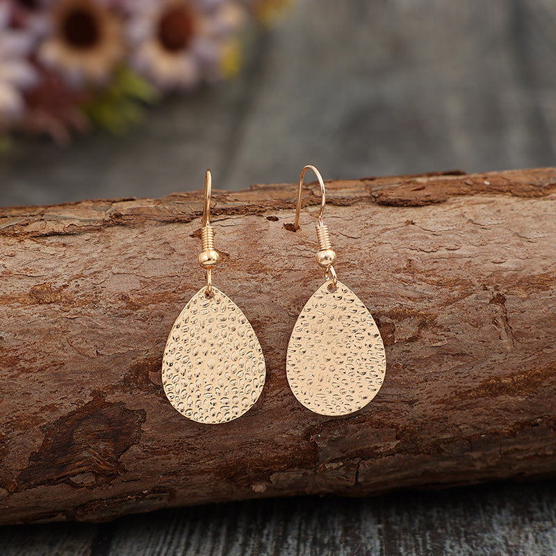 Gold-Plated Teardrop Earrings