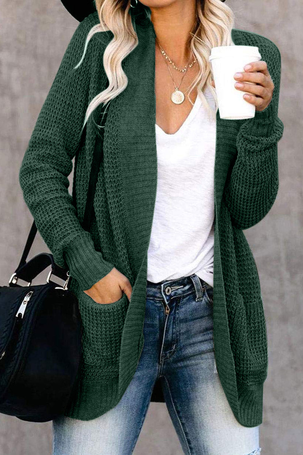 Cozy Knit Pocketed Cardigan