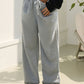 Drawstring Wide Leg Pants