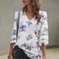 Printed Flare Sleeve Top