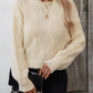 Round Neck Dropped Shoulder Sweater