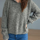 Collared Neck Long Sleeve Sweater