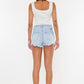 Kancan Distressed Button Fly Denim Shorts