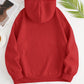 Drawstring Dropped Shoulder Hoodie