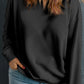 Plus Size Round Neck Long Sleeve Sweatshirt