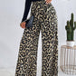 Printed Elastic Waist Wide Leg Pants