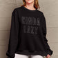 Simply Love Full Size KINDA LAZY Round Neck Sweatshirt