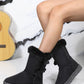 Bow Thermal Faux Fur Suede Boots