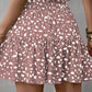 Frill Tied Printed Mini Skirt