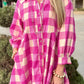 Pink Plaid Shirt Dress—All Heart—Valentine's Day Collection