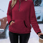 Half Zip Long Sleeve Furry Sweatshirt