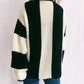 Color Block Round Neck Long Sleeve Sweater