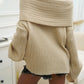 Off-Shoulder Extra-Long Sleeve Sweater