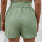 Perfee Belted Shorts with Pockets