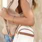 White Multi Zipped Casual Sling Bag