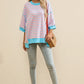 Striped Round Neck Half Sleeve T-Shirt