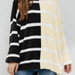 Striped Round Neck Long Sleeve Sweater