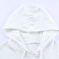 Distressed Drawstring Long Sleeve Hoodie