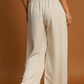 Drawstring Wide Leg Pants