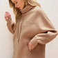 Drawstring Turtleneck Long Sleeve Sweatshirt