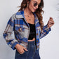 Plaid Button Front Jacket with Pockets