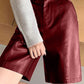 PU Leather High Rise Shorts