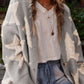 Sherpa Star V-Neck Cardigan with Pockets