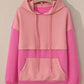 Drawstring Color Block Long Sleeve Hoodie