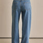 Two-Toned Wide Leg Relaxed Fit Jeans