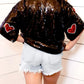 Sequin Heart Short Sleeve Top—All Heart—Valentine's Day Collection