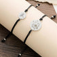 Silver 2Pcs Dandelion Alloy Bracelet