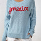 America Long Sleeve Sweater