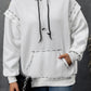 Ivy Lane Drawstring Kangaroo Pocket Dropped Shoulder Hoodie