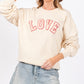 SAGE + FIG LOVE Path Applique Drop Shoulder Sweatshirt