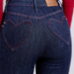 Judy Blue Full Size Heart Shaped Back Pockets Skinny Jeans